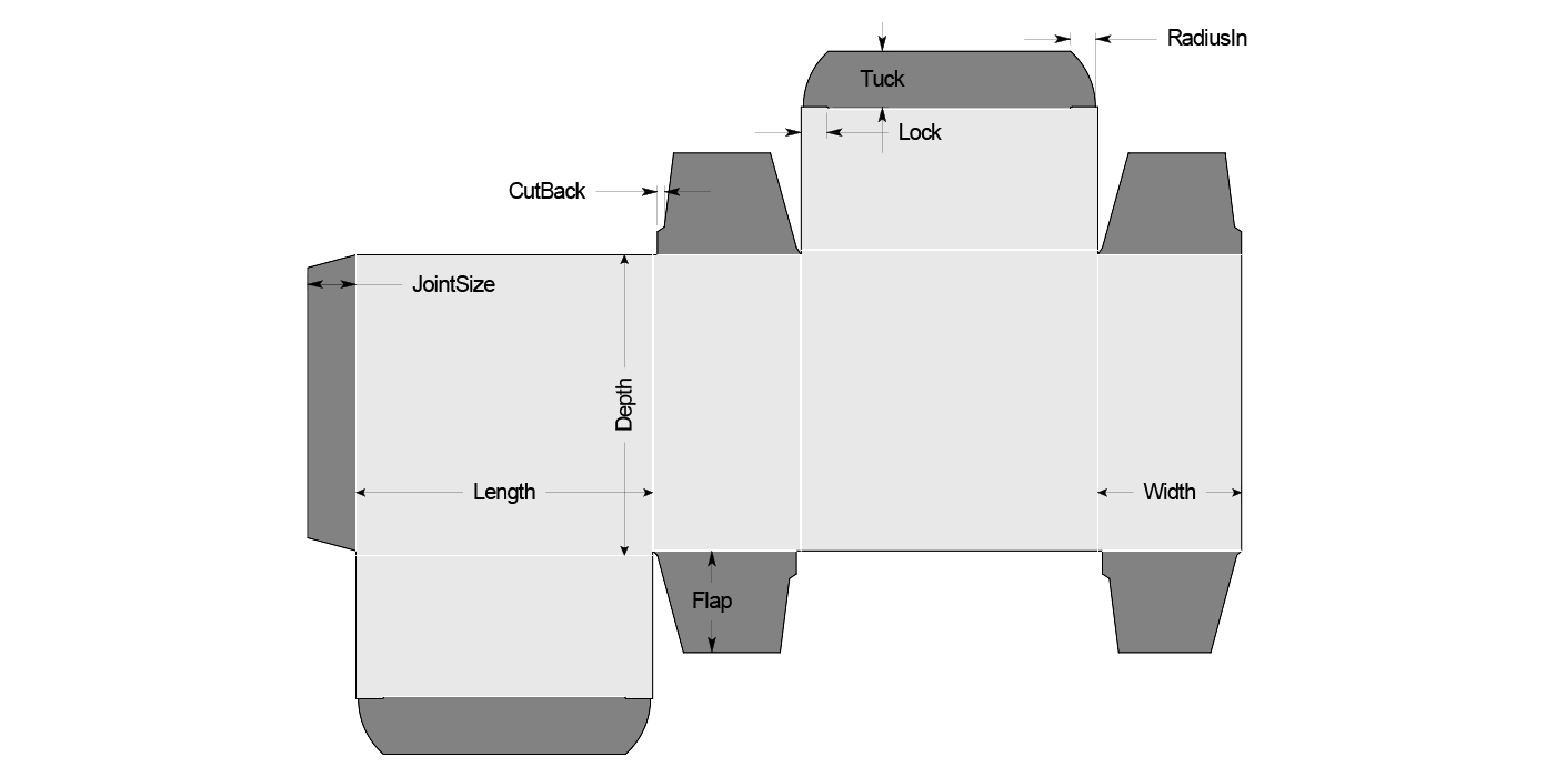 H010_Reverse TuckEnd (Box90) - View 2